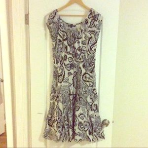 Adorable soft paisley midi dress